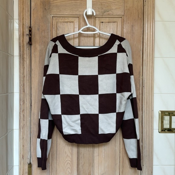 Checkered Cardigan GARAGE - Picture 2 of 3